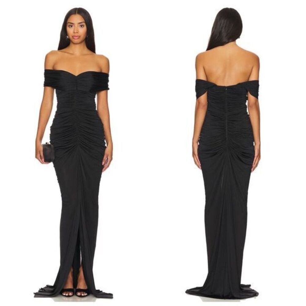 YAURA Tiara Jersey Dress Black Size UK8 / US Small